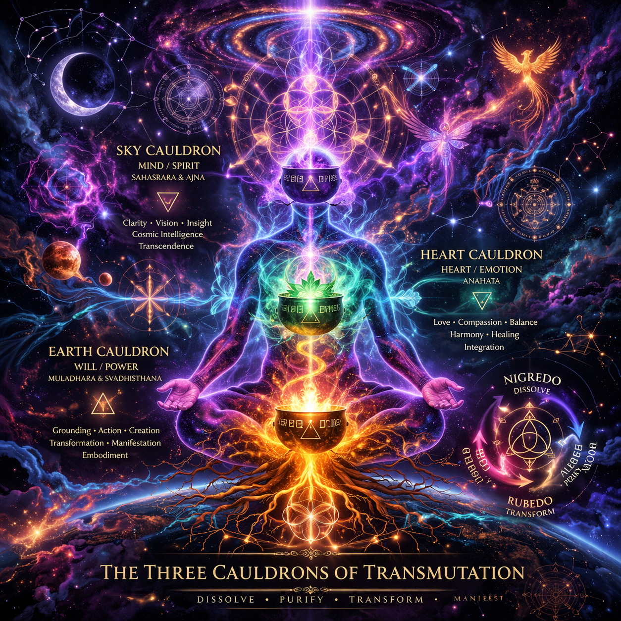 Lower Cauldron symbolic artwork